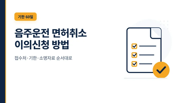 음주운전 면허취소 이의신청 방법 썸네일